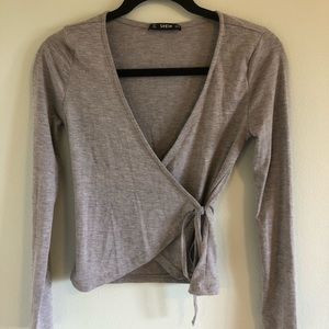 SheIn Surplice Wrap Top